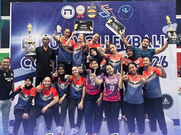 Selamat atas prestasi sebagai JUARA 1 BOLA VOLLY PUTRI DINUS VOLLEYBALL COMPETITION 2026